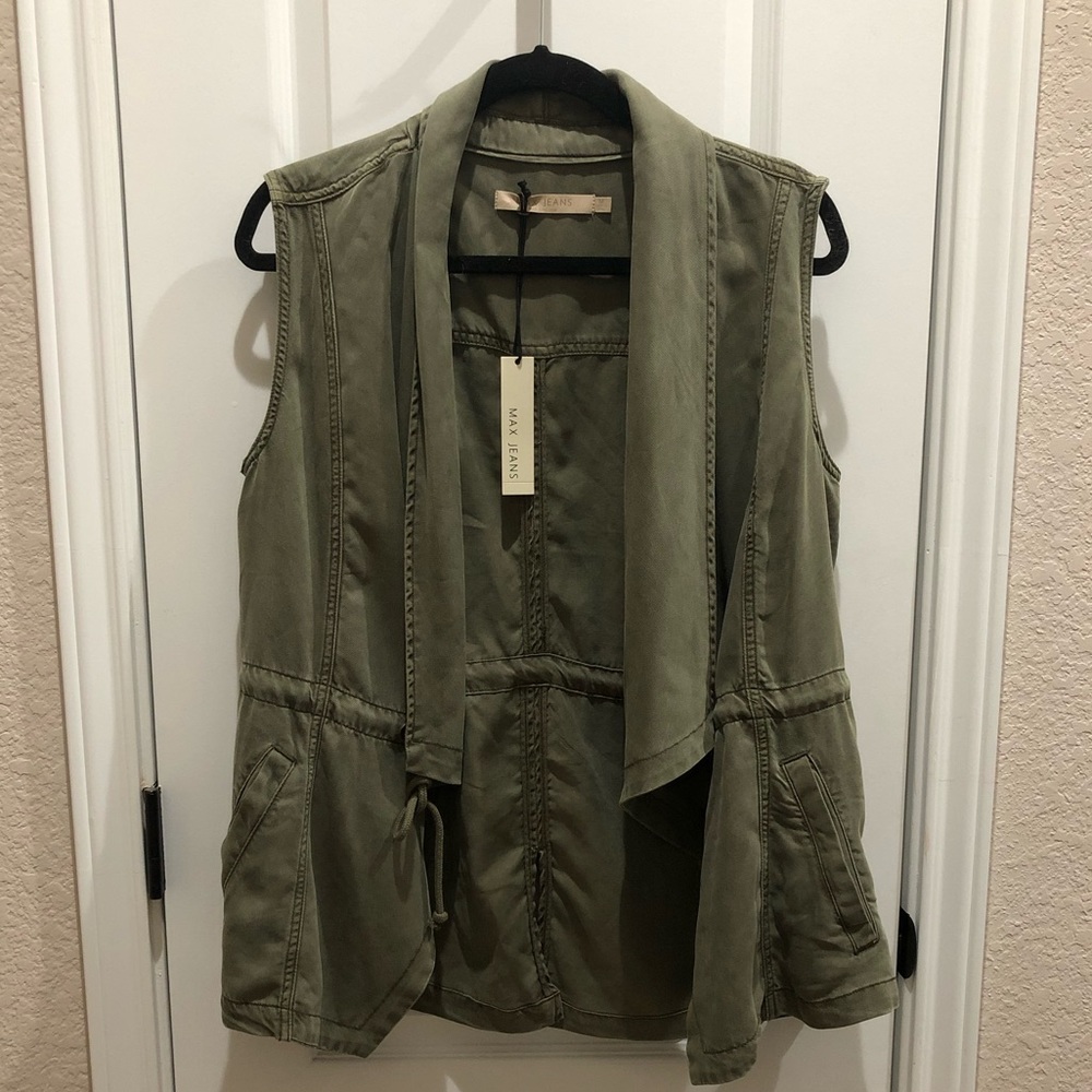 NWT Max Jeans Green Vest